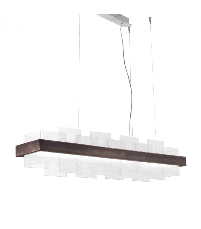 Rettangolo Led Straight Bar Pendant Ceiling Light Brunito Brushed-1