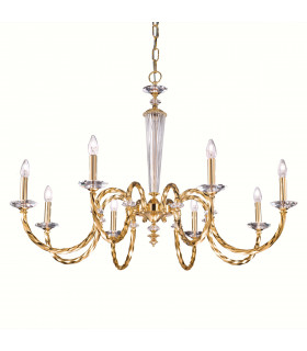 Imperio Multi Arm Chandeliers 8 Light 24 Carat Gold-1