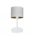 Alba Table Lamp With Round Shade White Gold 20cm