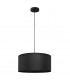 Alba Cylindrical Pendant Ceiling Light Black 40cm
