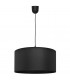 Alba Cylindrical Pendant Ceiling Light Black 40cm-1