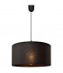 Alba Cylindrical Pendant Ceiling Light Black 40cm-6