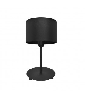 Alba Table Lamp With Round Shade Black 20cm