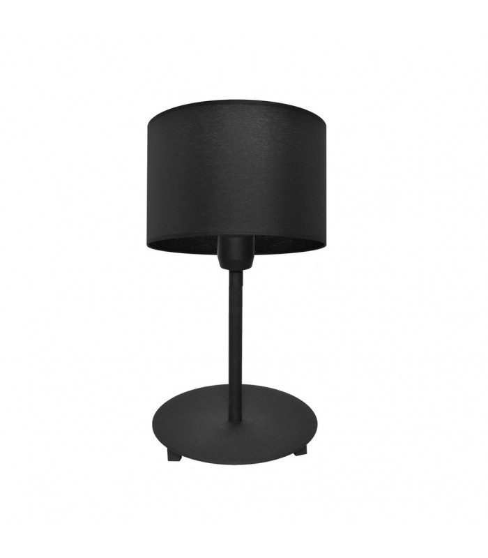 Alba Table Lamp With Round Shade Black 20cm