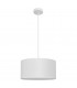 Alba Cylindrical Pendant Ceiling Light White 40cm