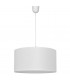 Alba Cylindrical Pendant Ceiling Light White 40cm-1