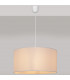 Alba Cylindrical Pendant Ceiling Light White 40cm-3