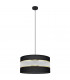 Helen Cylindrical Pendant Ceiling Light Black Gold 40cm-1
