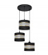 Helen Cluster Pendant Ceiling Light Black Gold 35cm