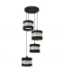 Helen Cluster Pendant Ceiling Light Black Gold 35cm-1