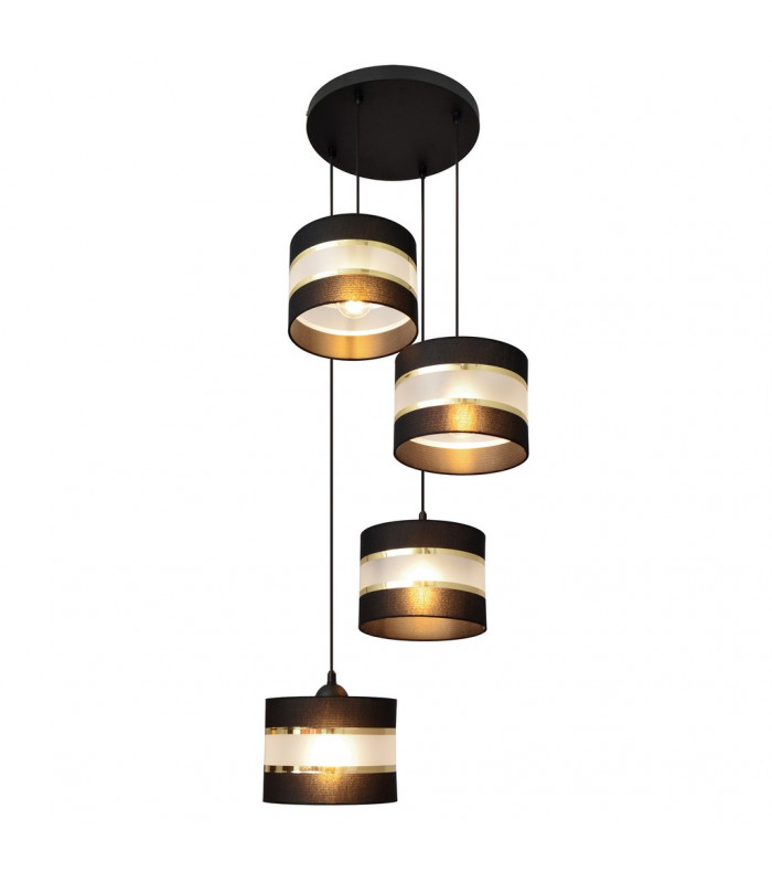 Helen Cluster Pendant Ceiling Light Black Gold 35cm-2