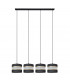 Helen Straight Bar Pendant Ceiling Light Black Gold 100cm