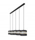 Helen Straight Bar Pendant Ceiling Light Black Gold 115cm-2