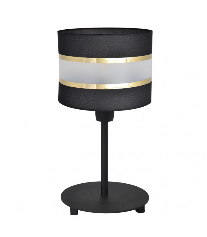 Helen Table Lamp With Round Shade Black Gold 20cm-1