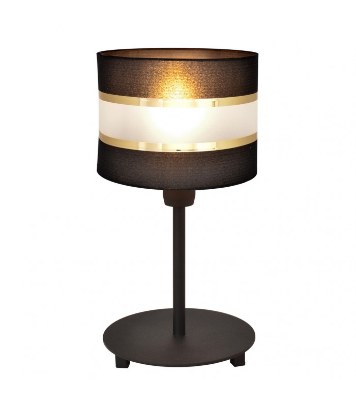 Helen Table Lamp With Round Shade Black Gold 20cm-2