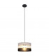 Helen Cylindrical Pendant Ceiling Light Black Gold Grey 25cm-2