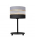 Helen Table Lamp With Round Shade Black Gold Grey 20cm