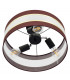 Helen Cylindrical Ceiling Light Brown Gold Black 40cm-2
