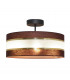 Helen Cylindrical Ceiling Light Brown Gold Black 40cm-4