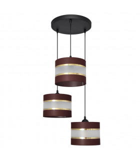Helen Cluster Pendant Ceiling Light Brown Gold Black 35cm