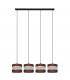 Helen Straight Bar Pendant Ceiling Light Brown Gold Black 100cm-1