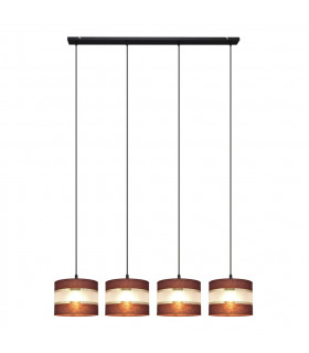 Helen Straight Bar Pendant Ceiling Light Brown Gold Black 100cm-2