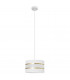 Helen Cylindrical Pendant Ceiling Light White Gold 25cm-3