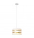 Helen Cylindrical Pendant Ceiling Light White Gold 25cm-5