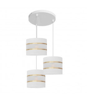 Helen Cluster Pendant Ceiling Light White Gold 35cm