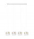 Helen Straight Bar Pendant Ceiling Light White Gold 100cm-1