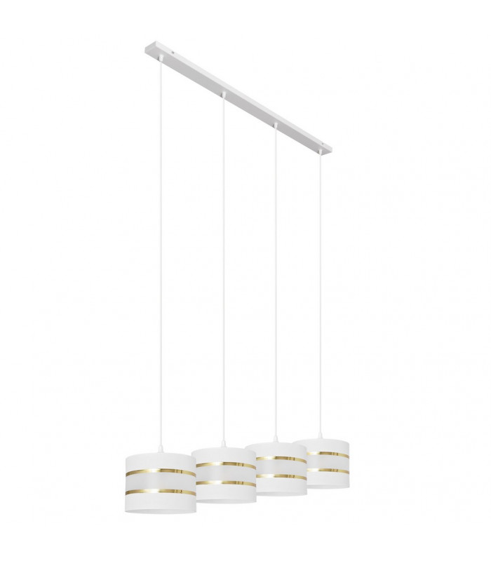 Helen Straight Bar Pendant Ceiling Light White Gold 100cm-2