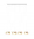Helen Straight Bar Pendant Ceiling Light White Gold 100cm-3
