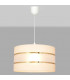 Helen Cylindrical Pendant Ceiling Light Ecru Gold White 35cm-2