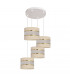 Helen Cluster Pendant Ceiling Light Ecru Gold White 35cm
