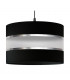 Helen Cylindrical Pendant Ceiling Light Black Silver 35cm-2