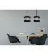 Helen Straight Bar Pendant Ceiling Light Black Silver 45cm-3