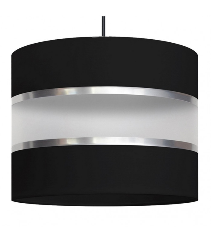 Helen Straight Bar Pendant Ceiling Light Black Silver 45cm-4