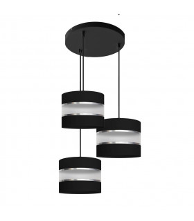 Helen Cluster Pendant Ceiling Light Black Silver 35cm-1