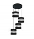 Helen Cluster Pendant Ceiling Light Black Silver 35cm-1