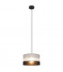 Helen Cylindrical Pendant Ceiling Light Grey Silver Black 25cm-4