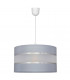 Helen Cylindrical Pendant Ceiling Light Grey Silver 35cm-1