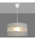 Helen Cylindrical Pendant Ceiling Light Grey Silver 35cm-2