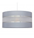 Helen Cylindrical Pendant Ceiling Light Grey Silver 40cm