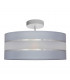 Helen Cylindrical Ceiling Light Grey Silver 40cm