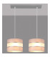 Helen Straight Bar Pendant Ceiling Light Grey Silver 45cm-2