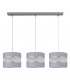 Helen Straight Bar Pendant Ceiling Light Grey Silver 65cm-1