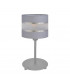 Helen Table Lamp With Round Shade Grey Silver 20cm