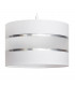 Helen Cylindrical Pendant Ceiling Light White Silver 35cm-2