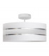 Helen Cylindrical Ceiling Light White Silver 40cm