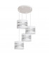 Helen Cluster Pendant Ceiling Light White Silver 35cm-1